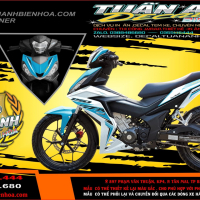 TEM WINNER  GTR 150 XANH TRẮNG