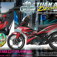 Tem Rời  Xe exciter 150 Đỏ Đen   y15zr 2022