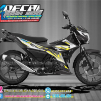 TEM SATRIA  150 đen bạc 2