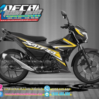 TEM SATRIA  150 vàng đen 2