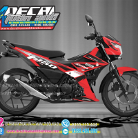 TEM SATRIA  150 zin đỏ đen