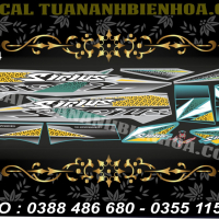 Tem Sirius  xanh bạc