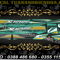 Tem Sirius  Ta 133 xanh vang đen