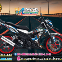 TEM XE SONIC - 150R - THIẾT KẾ JOCKER XANH TRẮNG