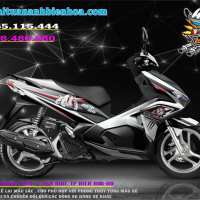 tem xe ARIBLADE 2016-2019  đen trắng bullidog