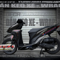 tem  xe vario    150   đen titan