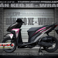 tem vario 150 hồng đen