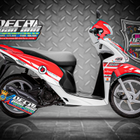 Tem trùm xe Vision 2014 enos đỏ trắng