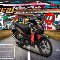TEM WAVE RSX  repsol đỏ đen