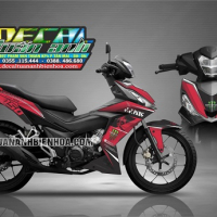 tem xe winner 150  monster đỏ đen