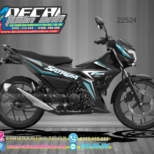 tem-satria-150-den-xanh-neon