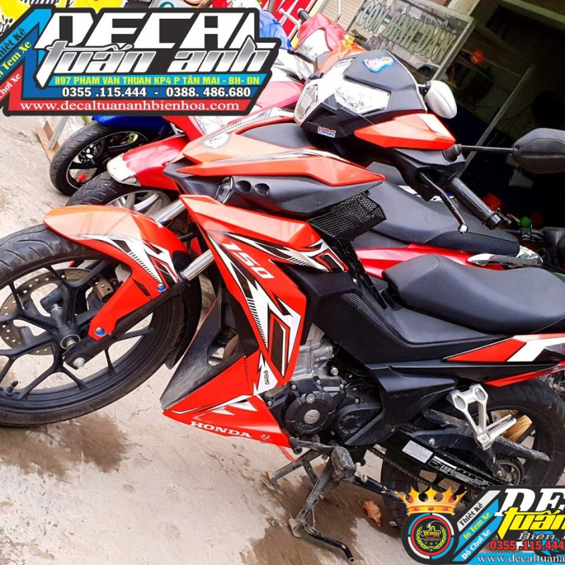 Tem Winner 150 - GTR Đo đen Trang