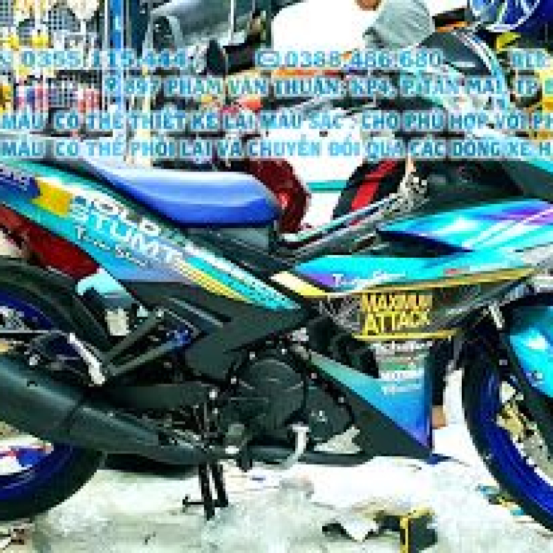 TEM ĐẸP EXCITER 150 trắng ngọc trai 7 màu