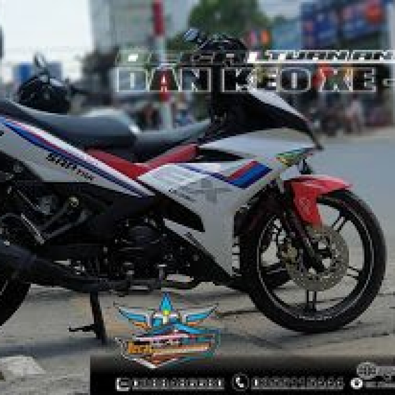 tem trùm ex 150   bmw trắng đỏ  cực xin xò  đơn giản phá cách