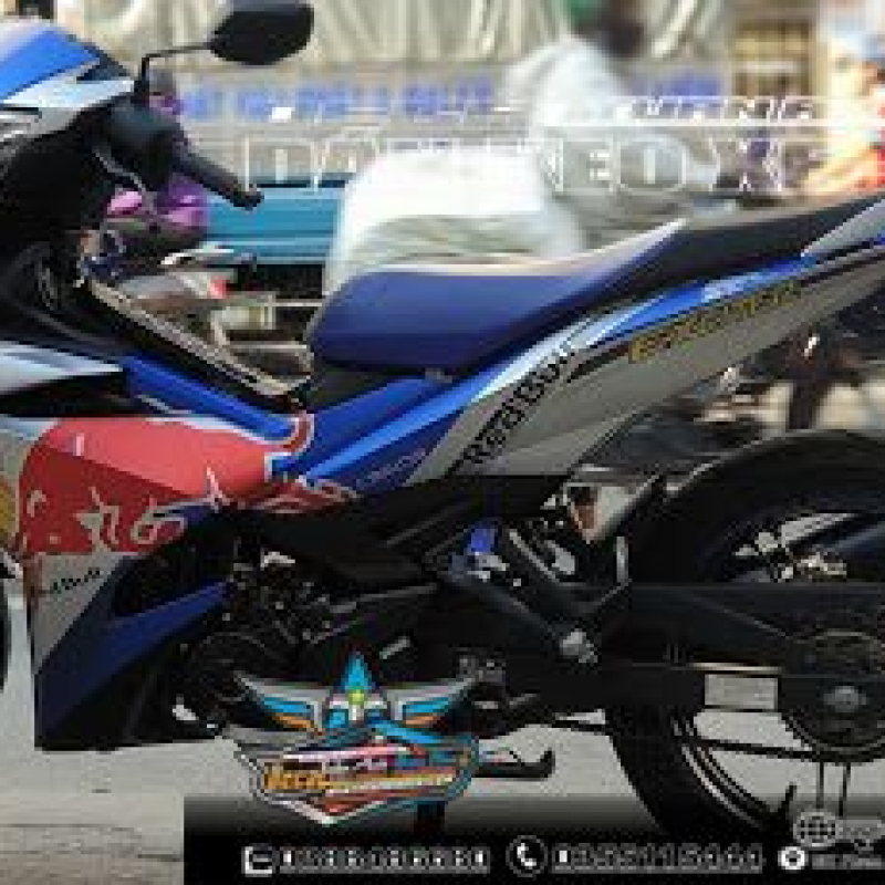 tem trùm ex 150     candy xanh bạc kêt hợp thương hiệu redbull  cực hot