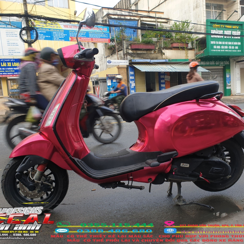 Vespawrap Crom HỒng cực đẹp  tại decal tuấn anh biên hòa
