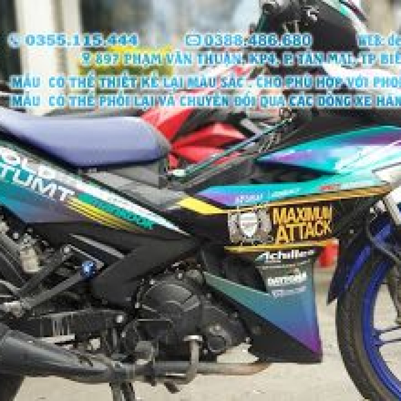 TEM ĐẸP EXCITER 150 ngọc trai 7 màu