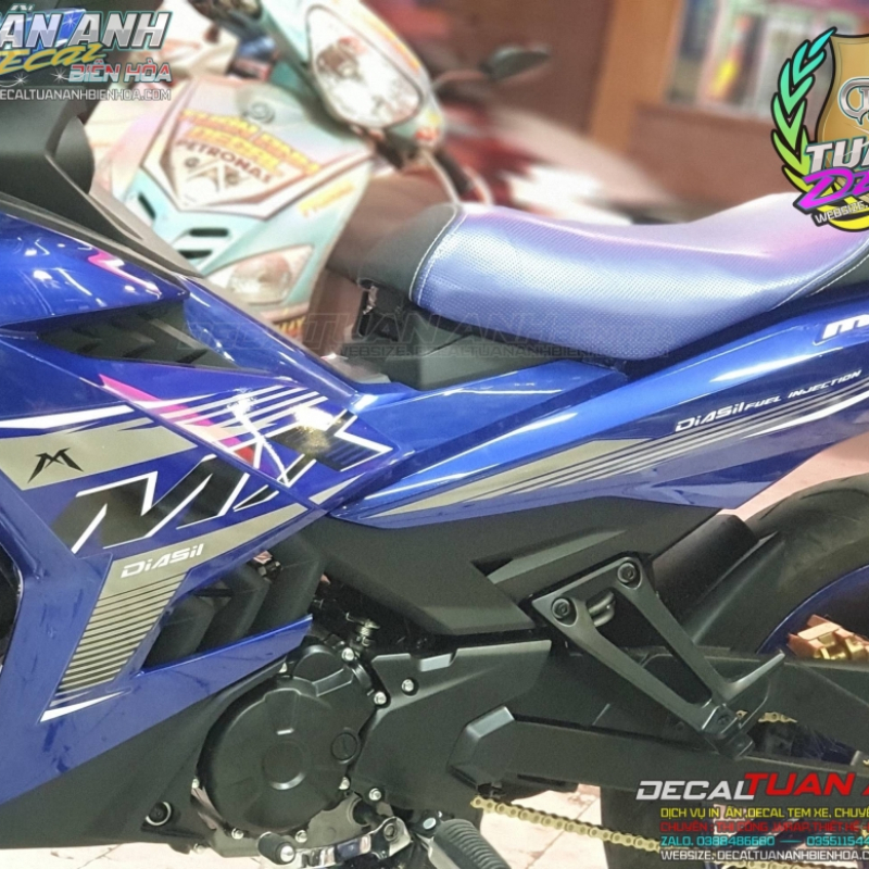TEM EXCITER  MX  MÀU  XANH BAC