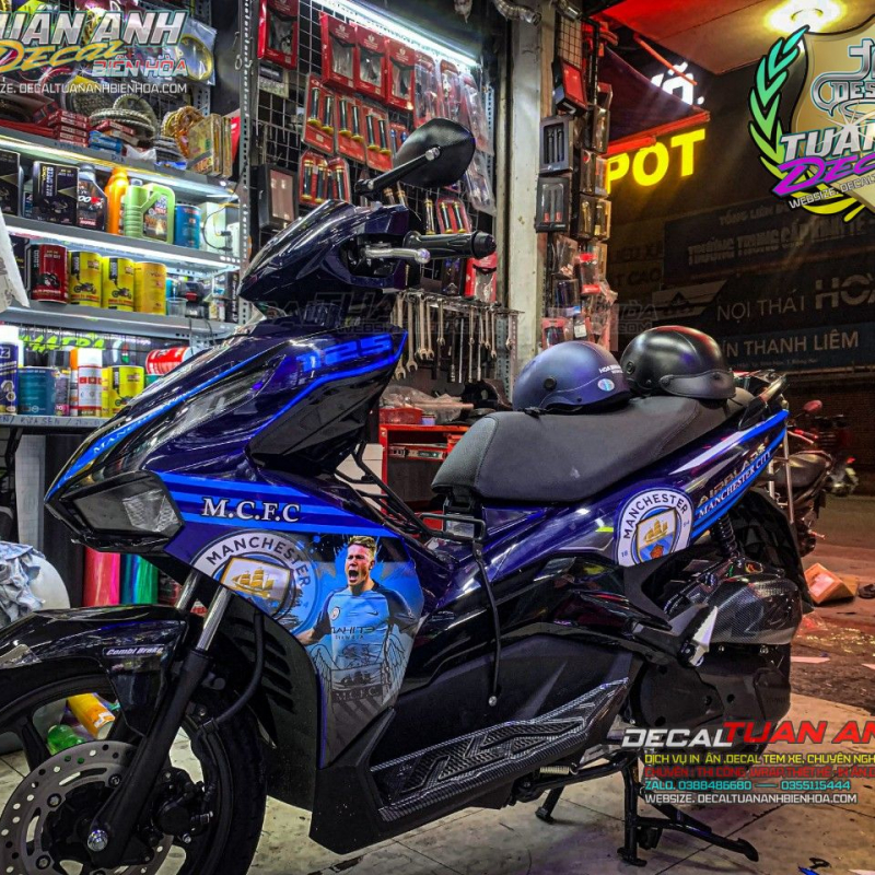 DECAL TEM AIRBLADE  2020 MẪU TEM KEVIN DE BRUYNE MANCITY