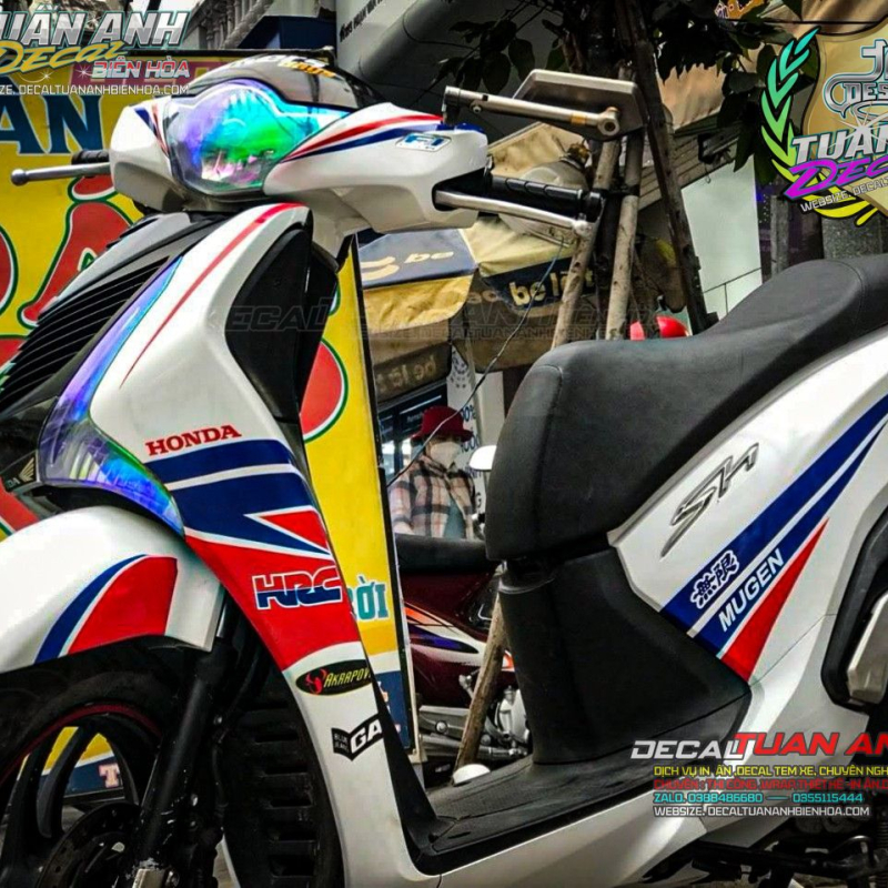 Tem Trùm Sh TRắng  Đỏ Hrc  sport