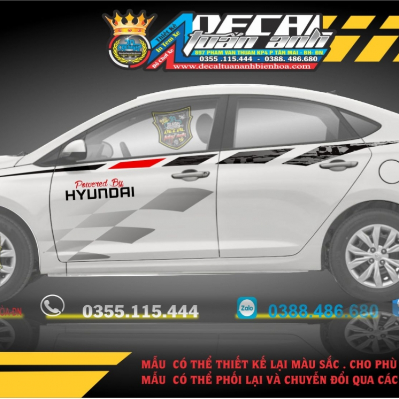 TEM XE ACENT  HUYNHDAI