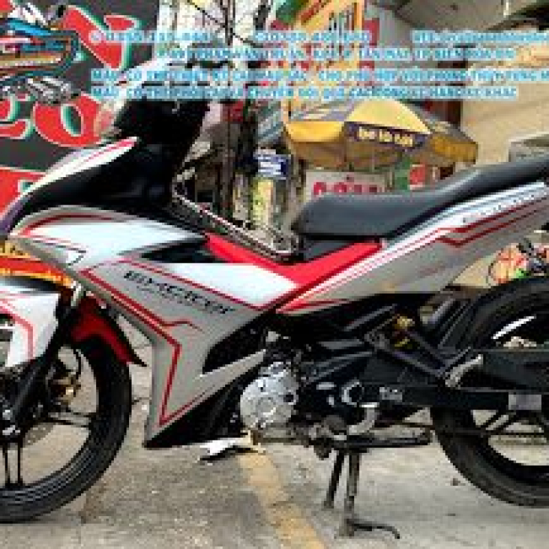 TEM ĐẸP EXCITER 150   chỉ đỏ bạc candy