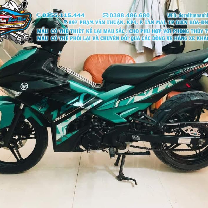TEM ĐẸP EXCITER 150    y15zr xanh ngọc