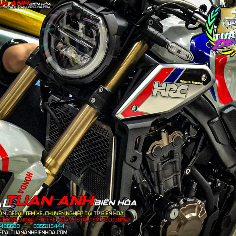 Tem xe PKL – CB650 thiết kế HRC new candy