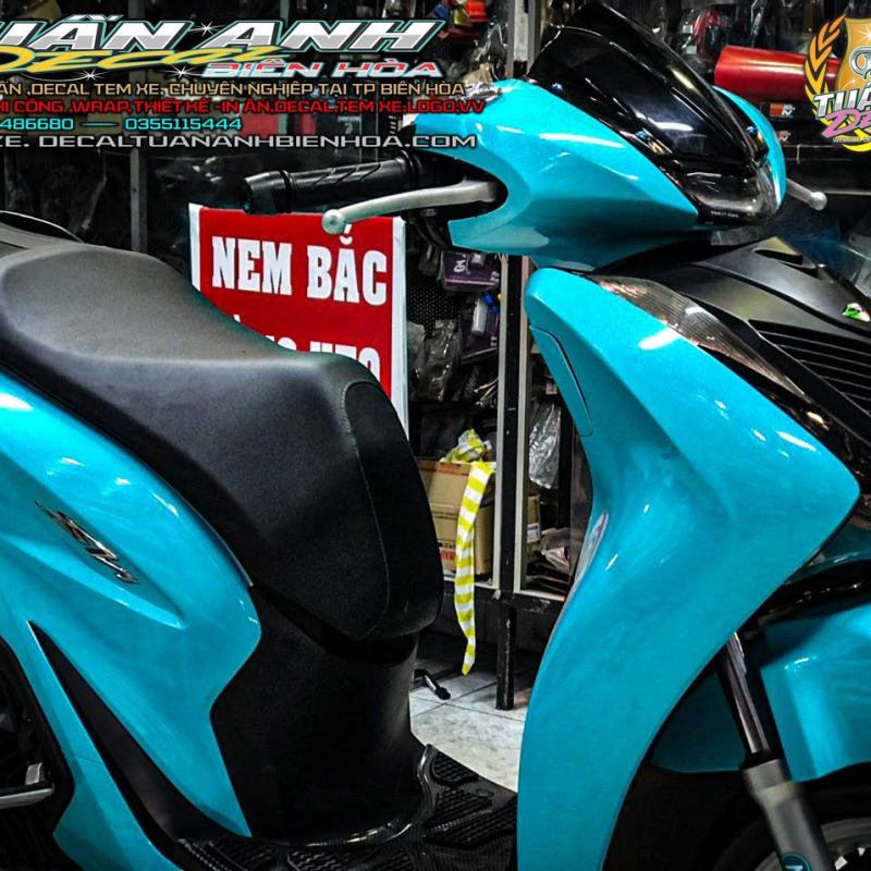 DÁN ĐỔI MÀU SH  2020 XANH  NGỌC, DECAL DIAMON CAO CẤP