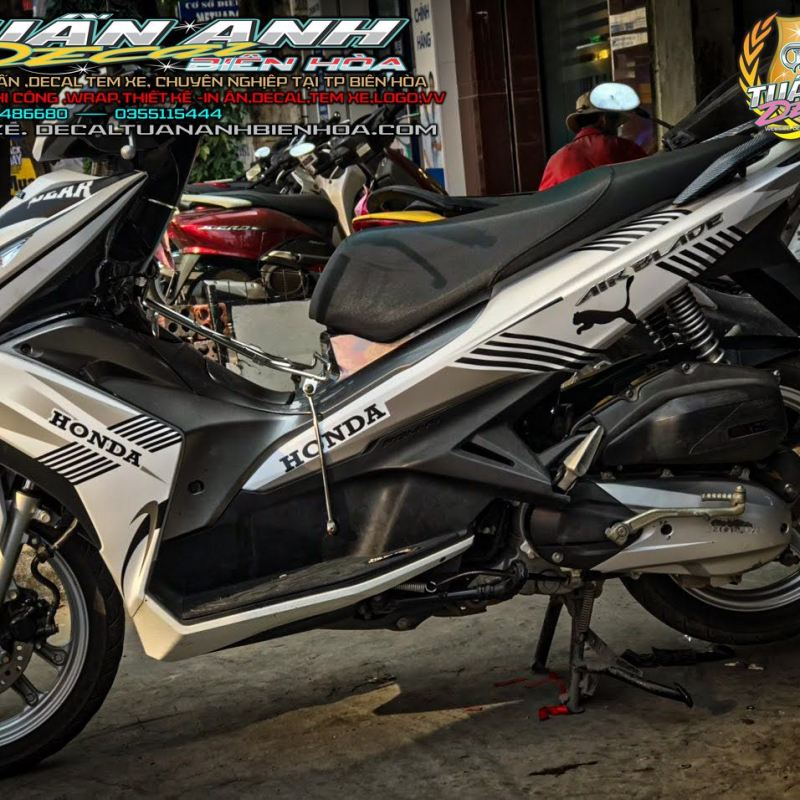 TEM TRÙM AIRBLADE  TRẮNG XÁM  PUMA