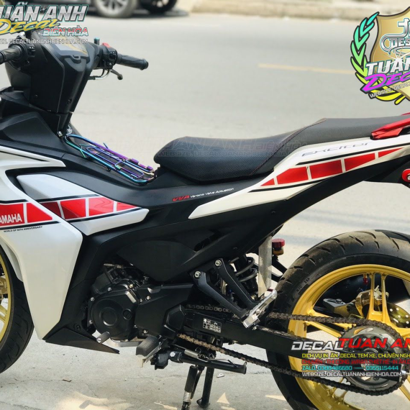TEM EX 155  TRẮNG ĐỎ  IN UV NỔI CỰC CHẤT