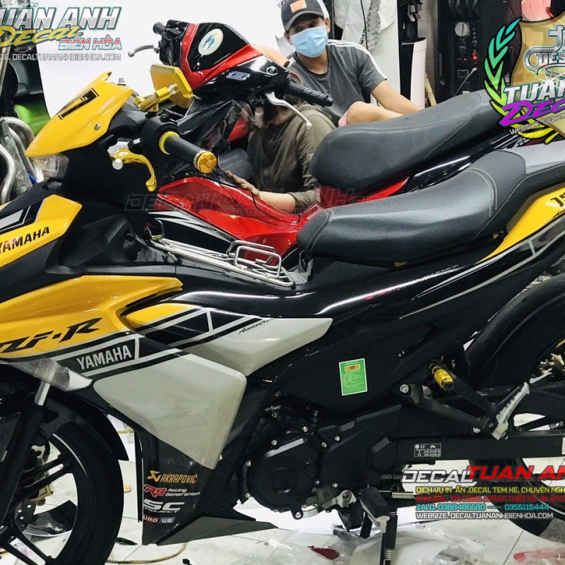 TEM TRÙM EXCITER  155 VÀNG BẠC ĐEN  PHIÊN BẢN ĐẶC BIỆT