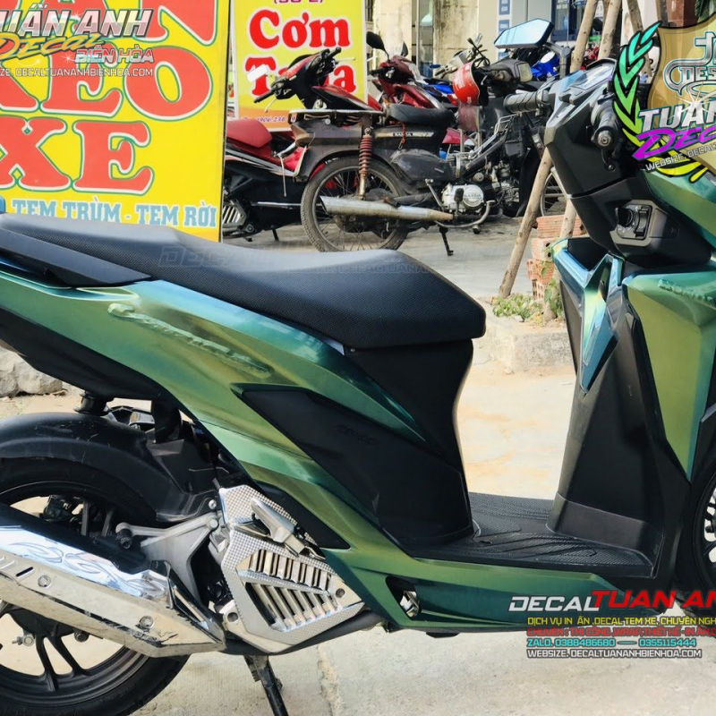 WRAP  DÁN ĐỔI MÀU  VARIO 150 XANH LỤC  BIẾN SẮC CỰC ĐỘC ĐÁO TẠI DECAL TUẤN ANH BIÊN HÒA