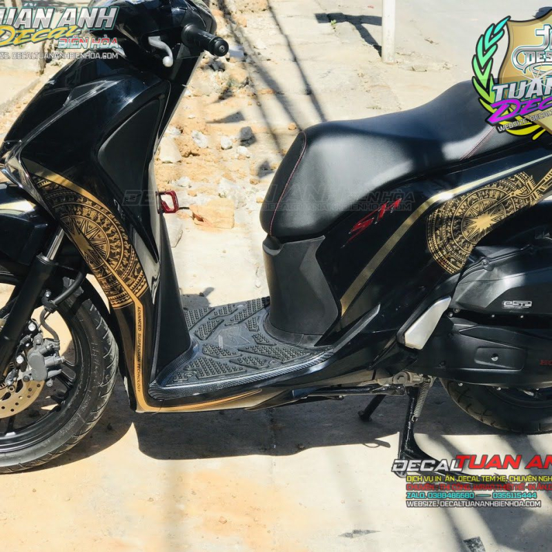 TEM RỜI CROM  VÀNG GOL  SH 2019   MẪU TRỐNG ĐỒNG