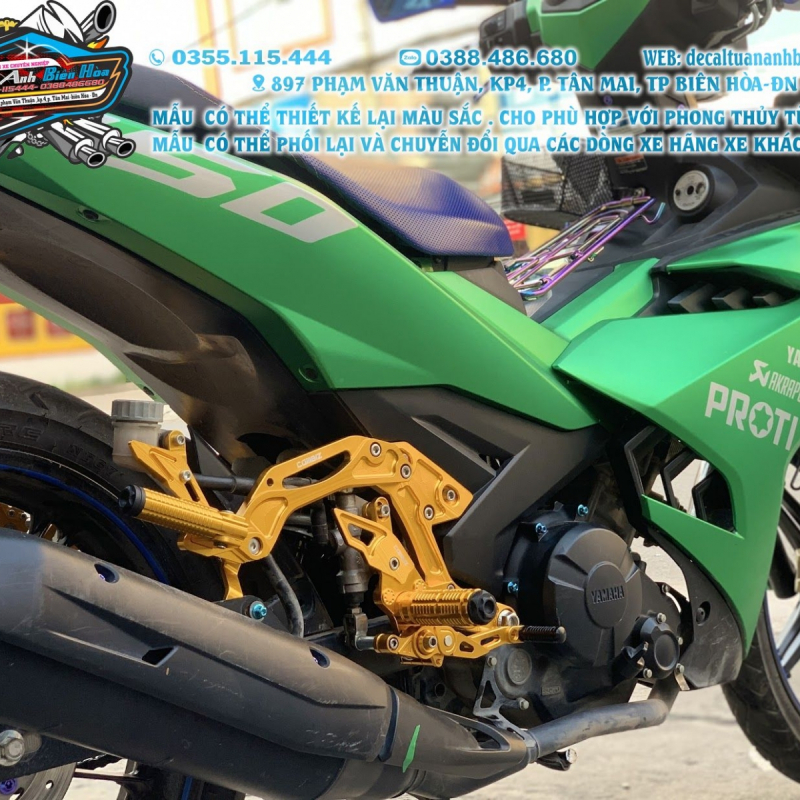 TEM ĐẸP EXCITER 150  xanh lá candy nhám