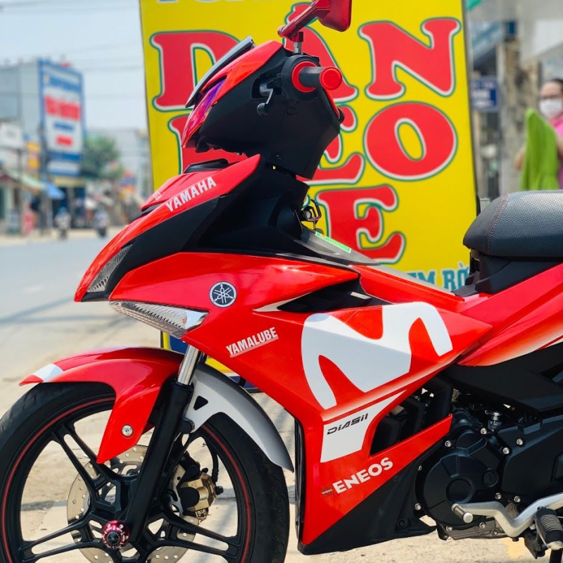 TEM ĐẸP EXCITER 150 movi đỏ trắng
