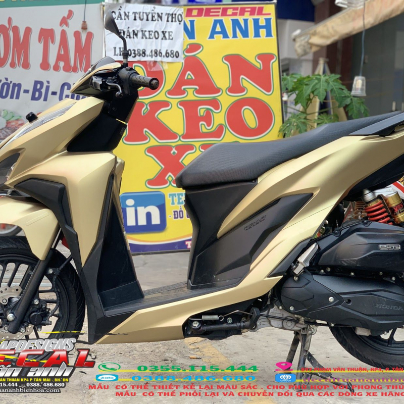 Tem Xe Honda Vario 150 VÀNG CHAMPAGNE Candy