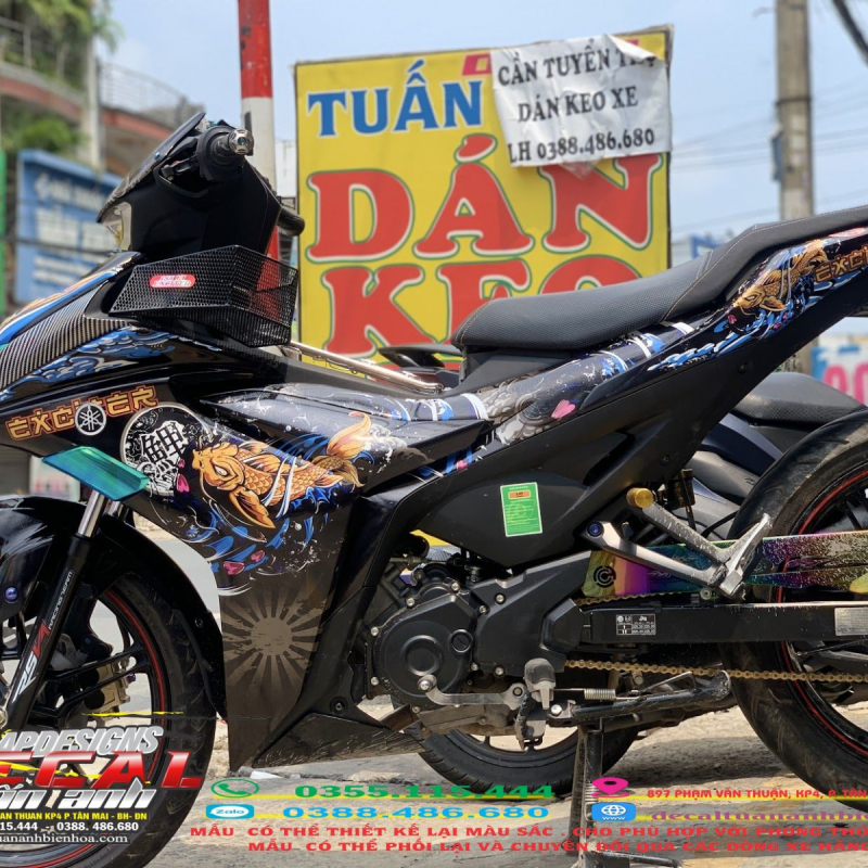 YAMAHA EXCITER 155 ĐỘ TEM CÁ CHÉP