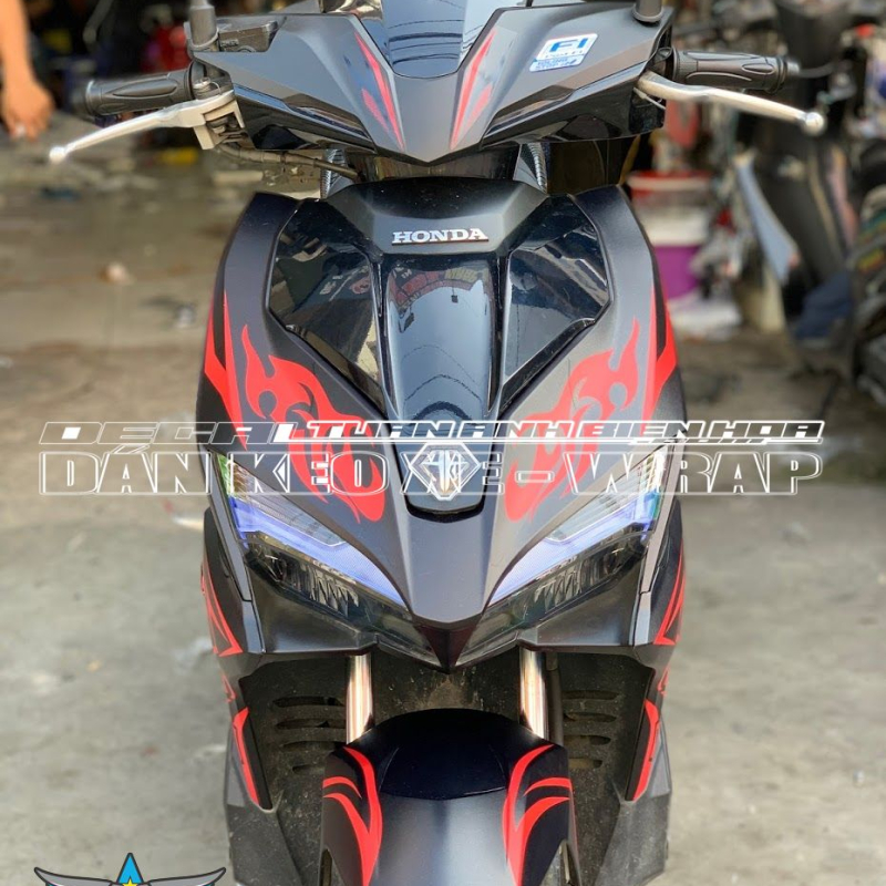 tem xe ARIBLADE 2016-2019 lửa đỏ đen