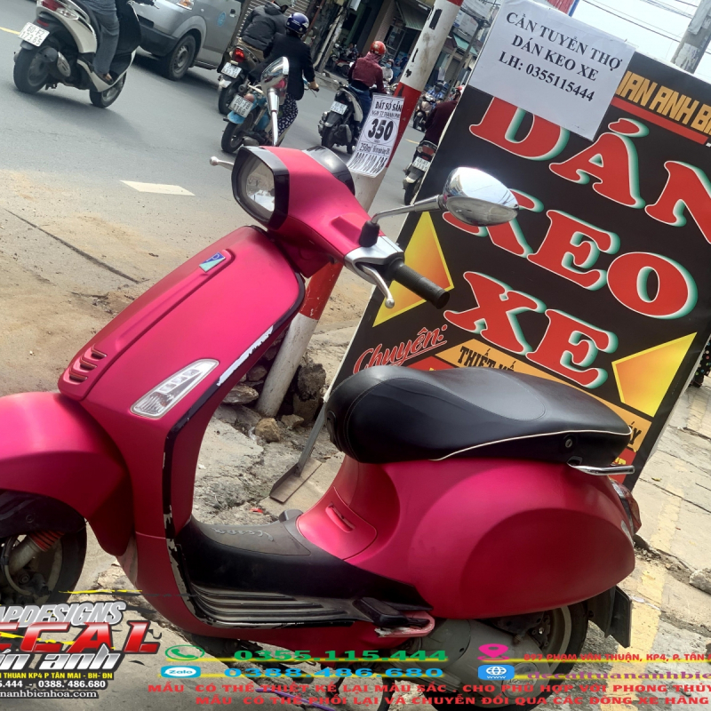 wrap Nhôm xước hồng  cực Dễ Thương tại decal tuấn anh biên hòa