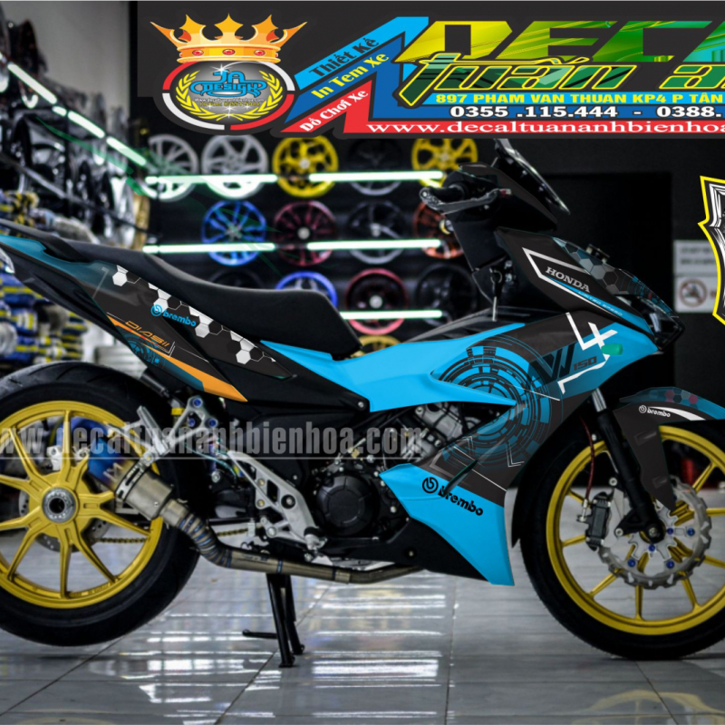 TEM WINER ĐẸP 3D  XANH DEN