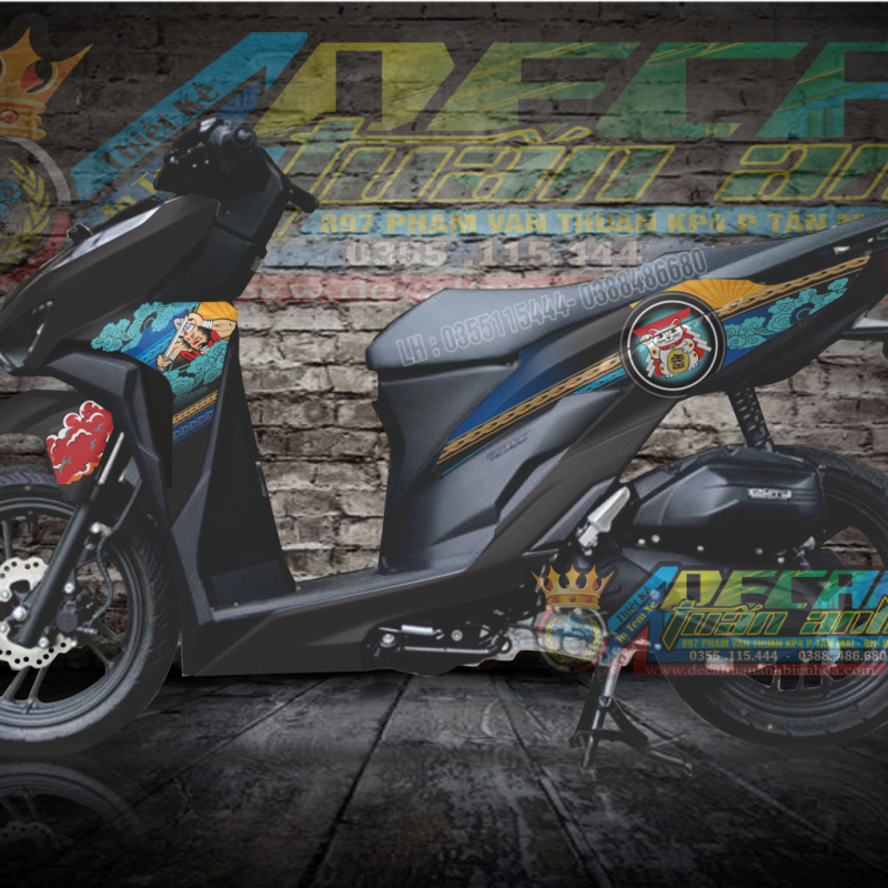 TEM XE HONDA VARIO 150 MÈO THẦN TÀI
