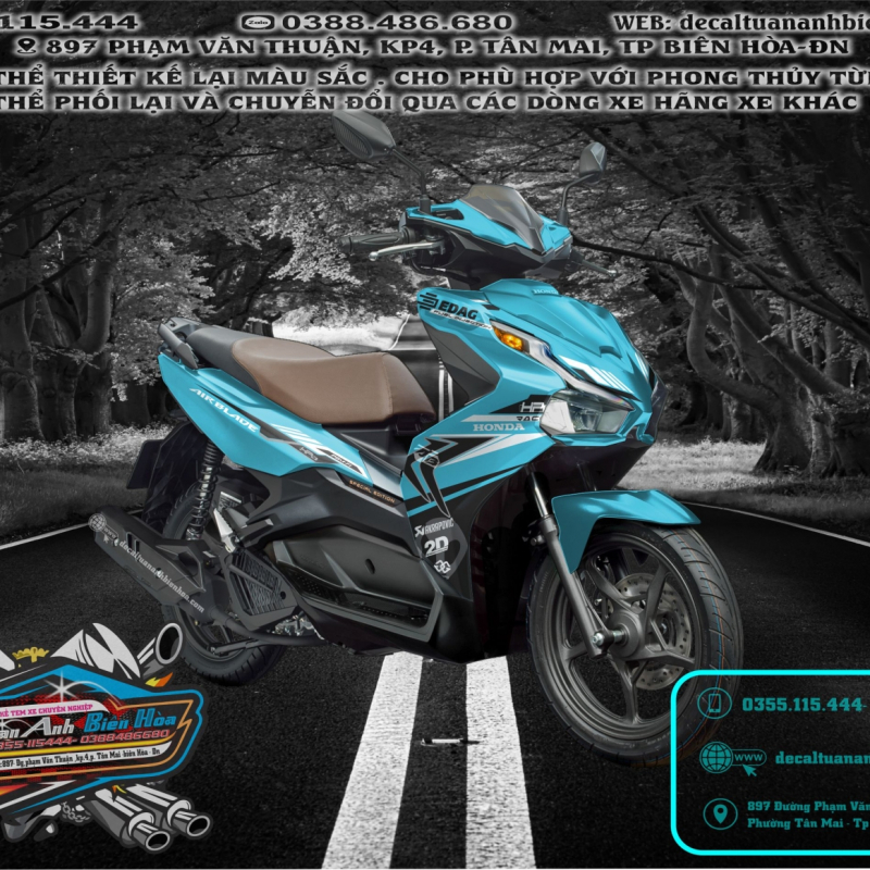 TEM TRUM AIR BLADE 2020 xanh đen