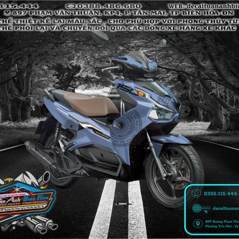 TEM TRUM AIR BLADE 2020 trống đồng xanh