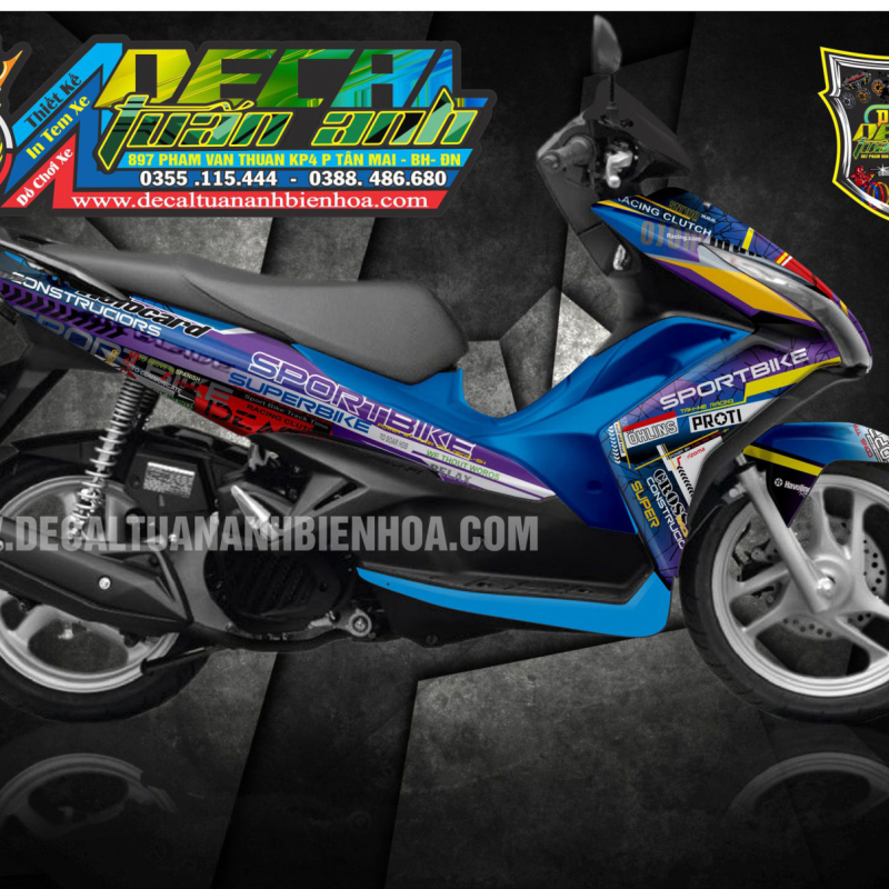 TEM TRUM AIR BLADE 125 xanh