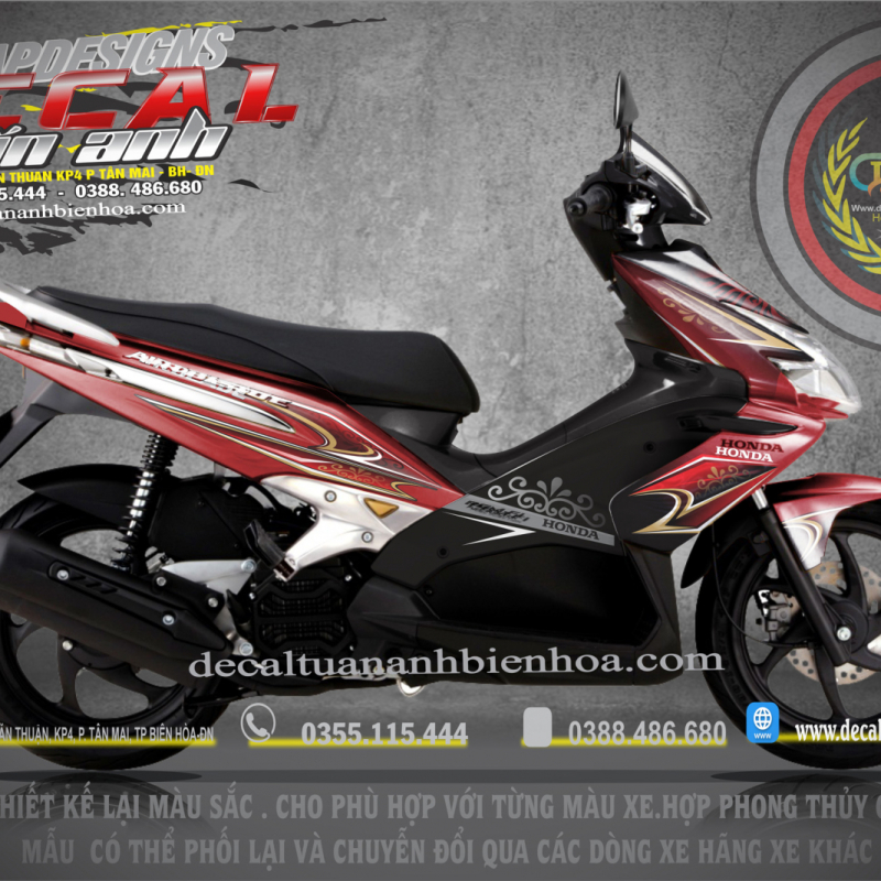 TEM TRUM AIR BLADE 110 AB HOA VĂN