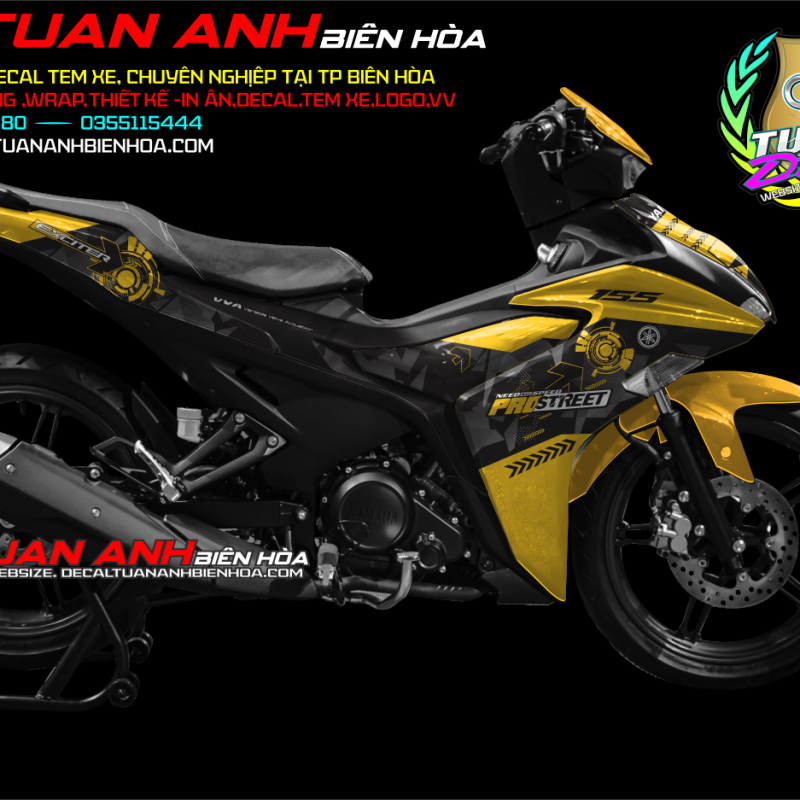 Yamaha Exciter 155 2020   VÀNG ĐEN PROSTREED