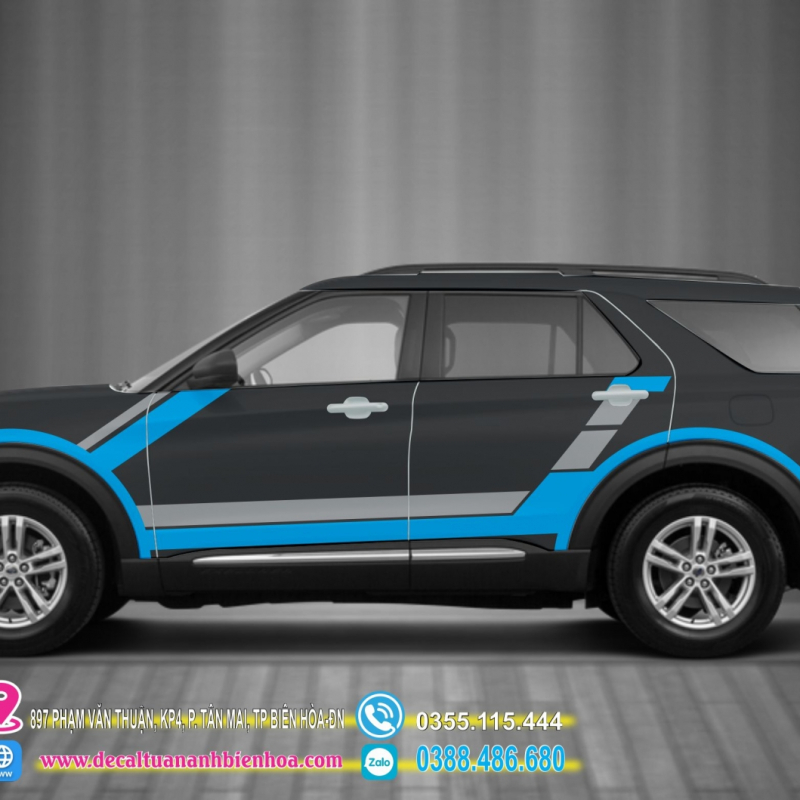 Decal tem dán sườn xe Explorer  - 01