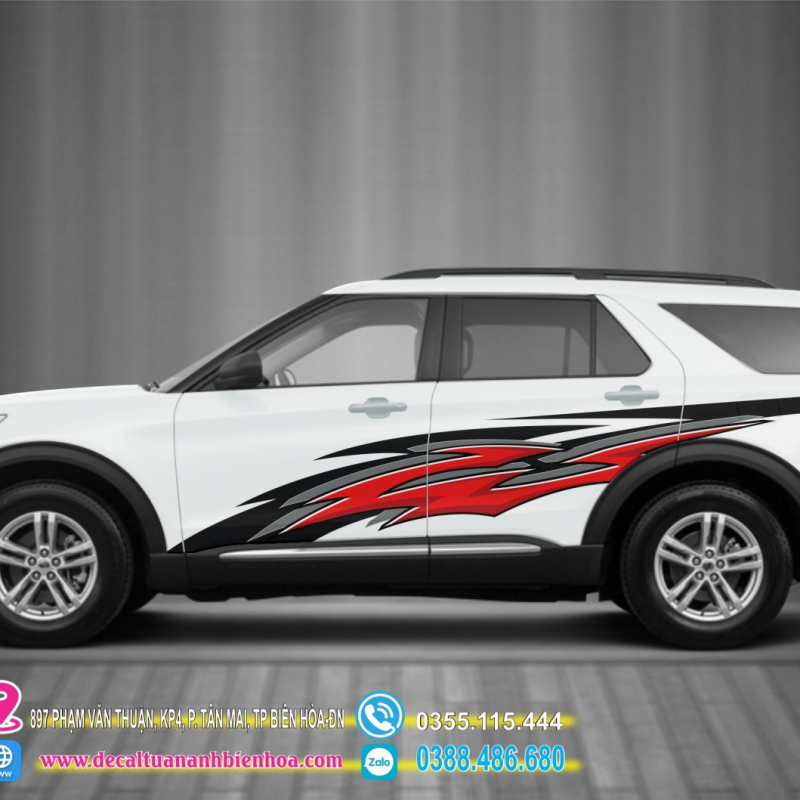 Decal tem dán sườn xe Explorer  - 10