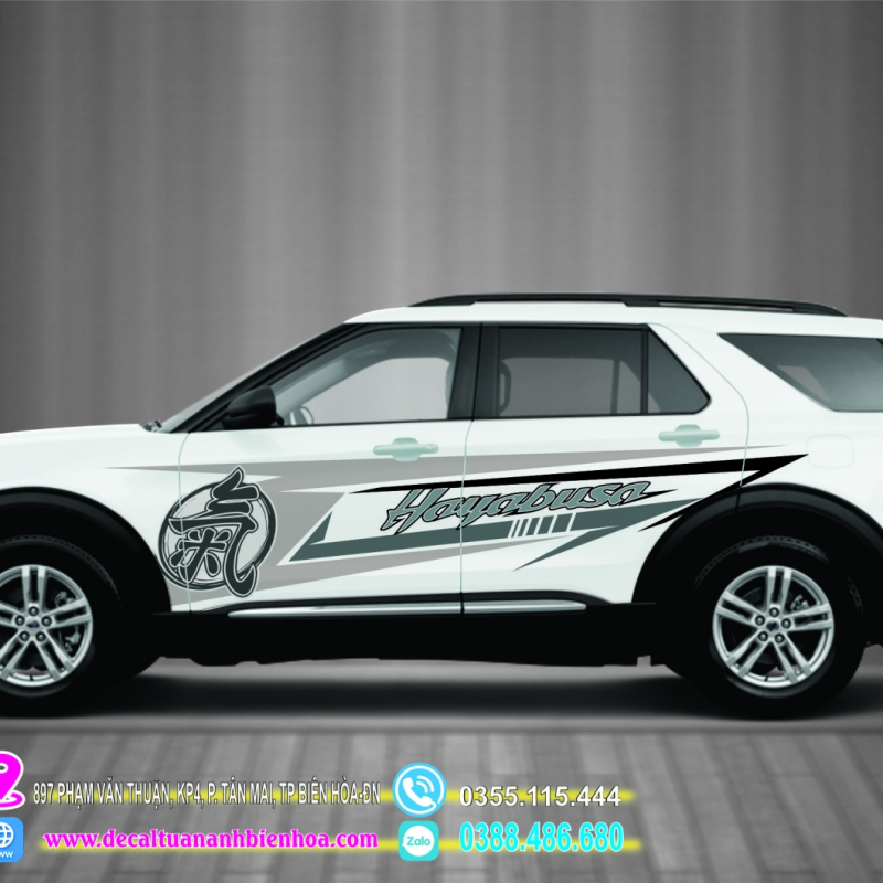 Decal tem dán sườn xe Explorer  - 11